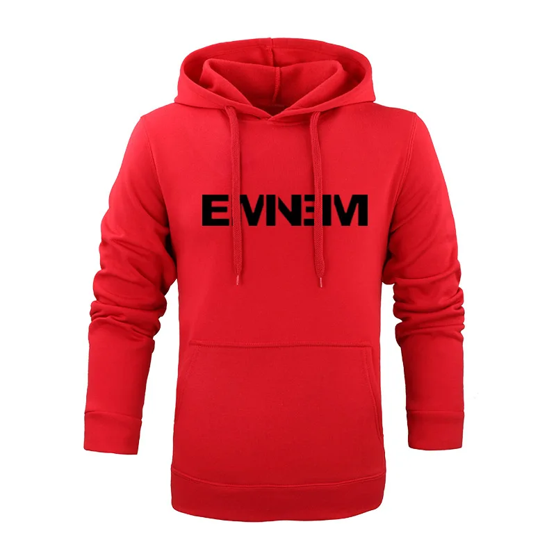 Мода EMINEM печати дворца Толстовка для скейтборда одежда толстовка толстовки мужские Осень Зима хип хоп с капюшоном - Цвет: Red-B