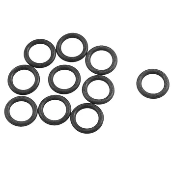 

10 Pcs 16.5mm x 11.2mm Flexible Rubber O Ring Oil Seal Gaskets Black