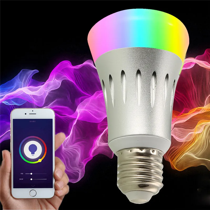 

Smart Light Bulb WiFi Bulb RGB Colorful Bulb Amazon Alexa Voice Control E27