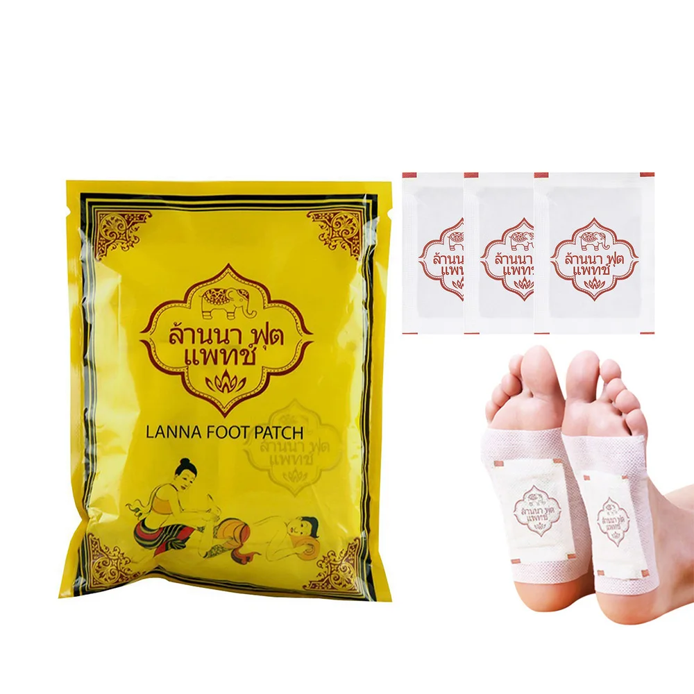 Патчи для ног LANNA Detox 10 шт./пакет новинка 2019 тайские патчи детоксикации токсинов