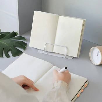 

Portable Metal Adjustable Reading Book Holder Support Document Shelf Bookstand Eye Protection