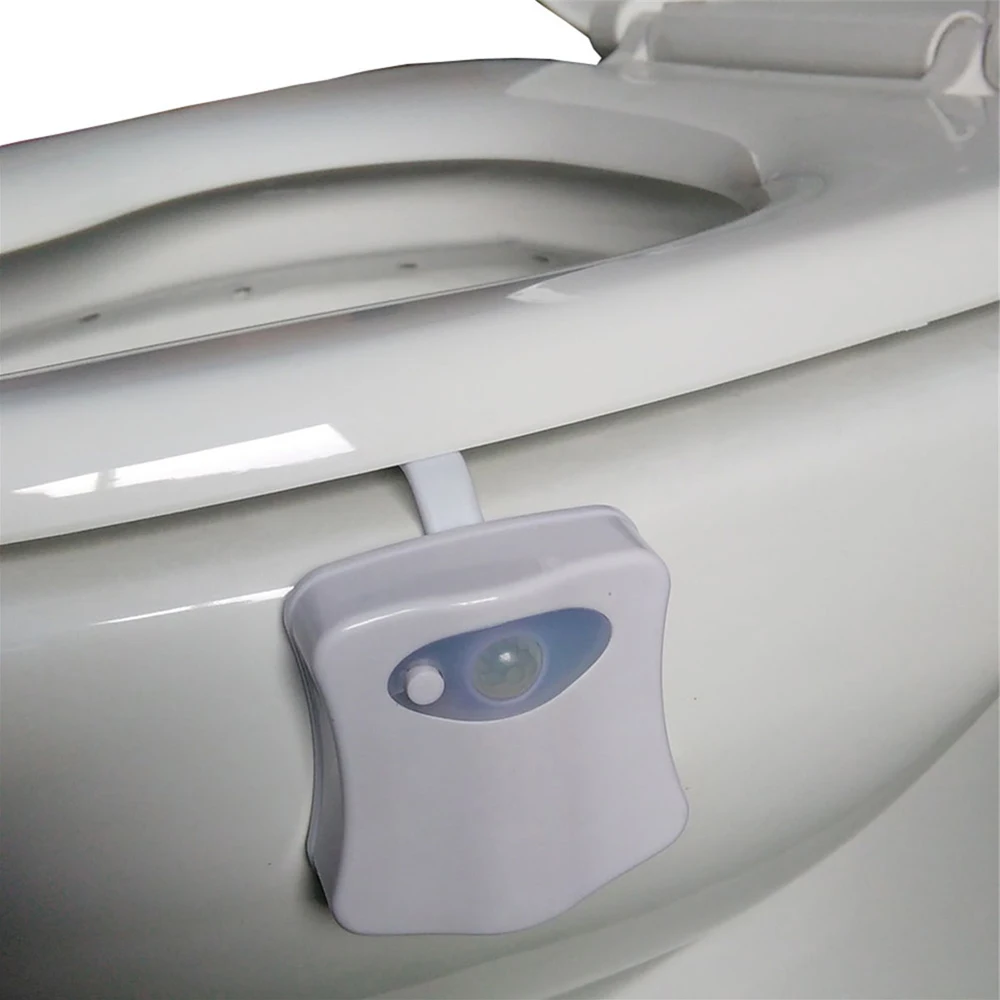 LED Toilet Seat Night Light Motion Sensor WC Light 8 Colors Waterproof Backlight for Toilet Bowl Luminaria Lamp Bath Toilet Lamp 8