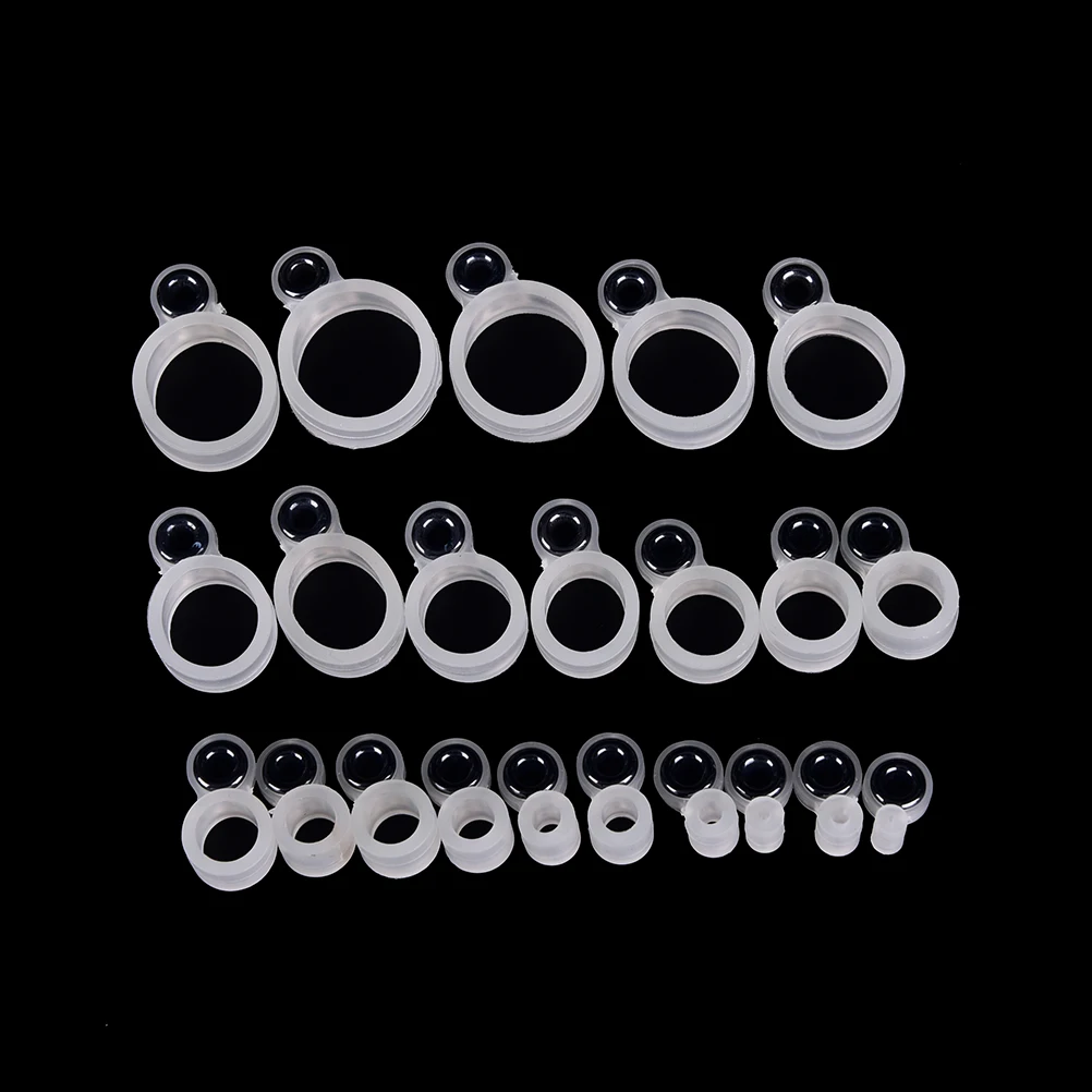 14Pcs Fishing Rod Wire Ring Silicone Line Guide Different Size 1-14 | Спорт и развлечения