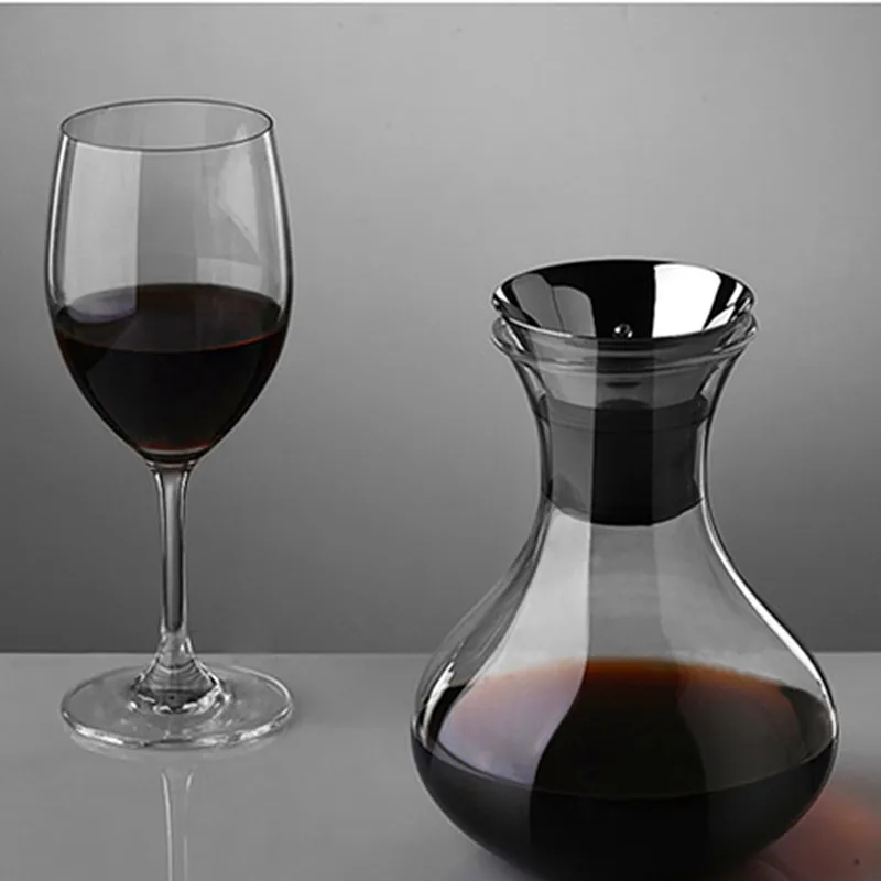 Высокое боросиликатное стекло ручной работы Хрустальное красное вино бренди шампанское Пробуждение вино машина разлив горшок специально для семейного бара