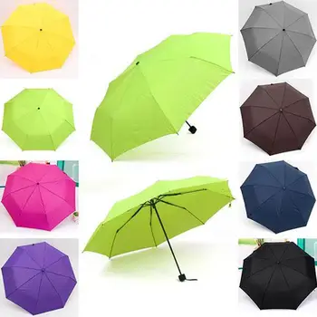 

Portable Anti-uv Windproof Waterproof Compact Folding Triple folding Umbrella