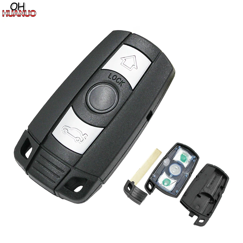 3 Button Remote Key Case Shell Fob for BMW 1 3 5 6 Series E90 E91 E92 E60 Key Blank