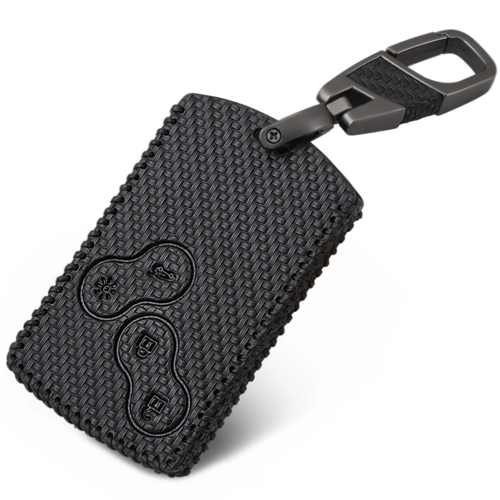 

Carbon Fiber Car Key Case Cover 4 Buttons for Renault Koleos Laguna 2 3 Megane