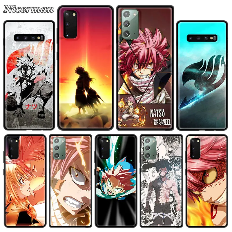Черный мягкий чехол для Samsung Galaxy S10 S20 S9 S8 Plus Note 20 Ultra 10 Lite 9 M31 M21 Carcasa Anime телефона с