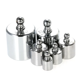 

New 6pcs Weight 5g 10g 2x20g 50g 100g Grams Precision Calibration Weights Kit Set Total 200g with Tweezer for Balance Scale