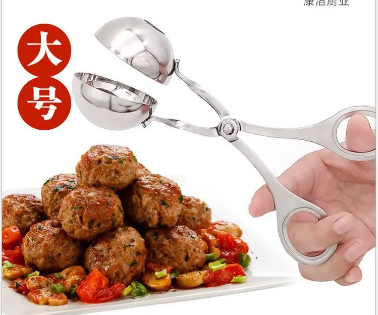 Производители оптом из нержавеющей стали большой Meatball зажим для таблеток 4 МПа 5 см пищевой зажим Высокое качество 304 ложка, ложка