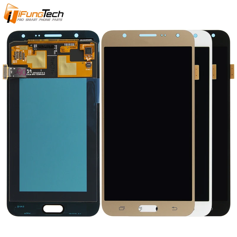 Супер AMOLED ЖК-дисплей для samsung Galaxy J7 J700 J700F J700H J700M ЖК-дисплей с сенсорным экраном дигитайзер сборка J700 lcd