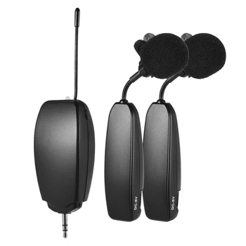 

the Wireless Microphone System Uses UHF Transmission Technology Including 2 Transmitter Microphones and 1 Receiver