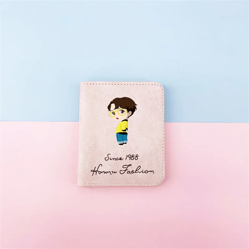 Мини-кошелек KPOP Bangtan Boys, кошелек для монет, Волшебный Магазин, матовый короткий кошелек с картой, Persona JUNG KOOK SUGA, J-HOPE, JIMIN 164 - Цвет: SUGA