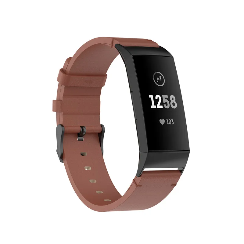 Leather Strap For Fitbit Charge 4 Replacement Bracelet For Fitbit Charge 3 Band Steel Buckle Belt for Fit bit Charge 3 SE Leather Strap For Fitbit Charge 4 Replacement Bracelet For Fitbit Charge 3 Band Steel Buckle Belt for Fit bit Charge 3 SE