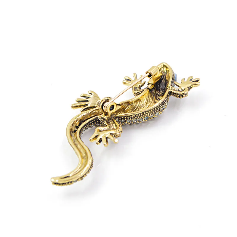 Брошь в форме ящерицы Gecko Young тюльпана брошь с кристаллами бижутерия унисекс