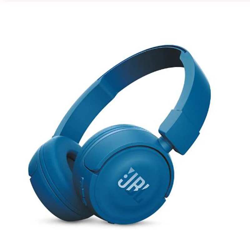 JBL T450BT - Blue JBL T500BT JBL T450BT беспроводные Bluetooth спортивные наушники с глубокими басами плоская Складная гарнитура на ухо с микрофоном Быстрая зарядка Siri - Цвет: JBL T450BT - Blue