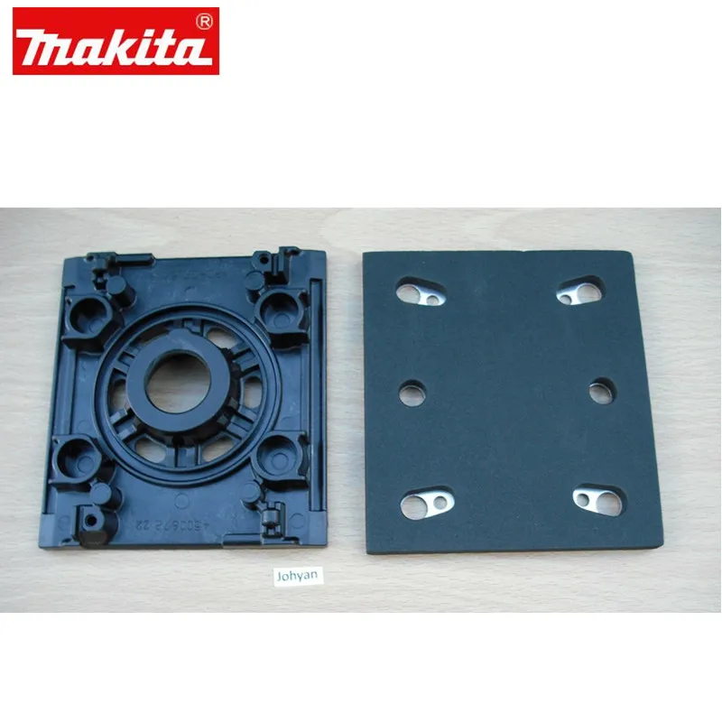 Подлинная Базовая пластина и резиновая прокладка MAKITA 450067-2 158324-9 для BO4557 BO4558 BO4556