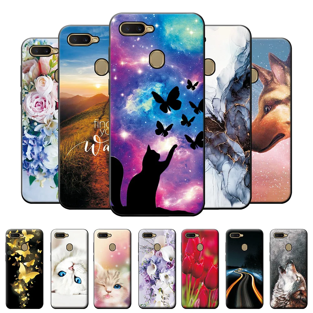 Чехол для OPPO A5S чехол из ТПУ Модный телефона A5 S A 5S Мягкая силиконовая задняя