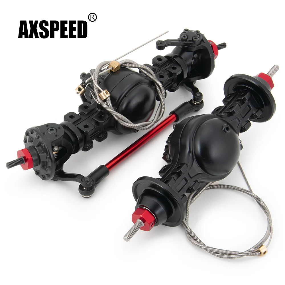 

Передняя/задняя Встроенная стальная шестерня AXSPEED из металлического сплава для прицепа 1/14 Tamiya, тягача, тягач, Радиоуправляемый грузовик