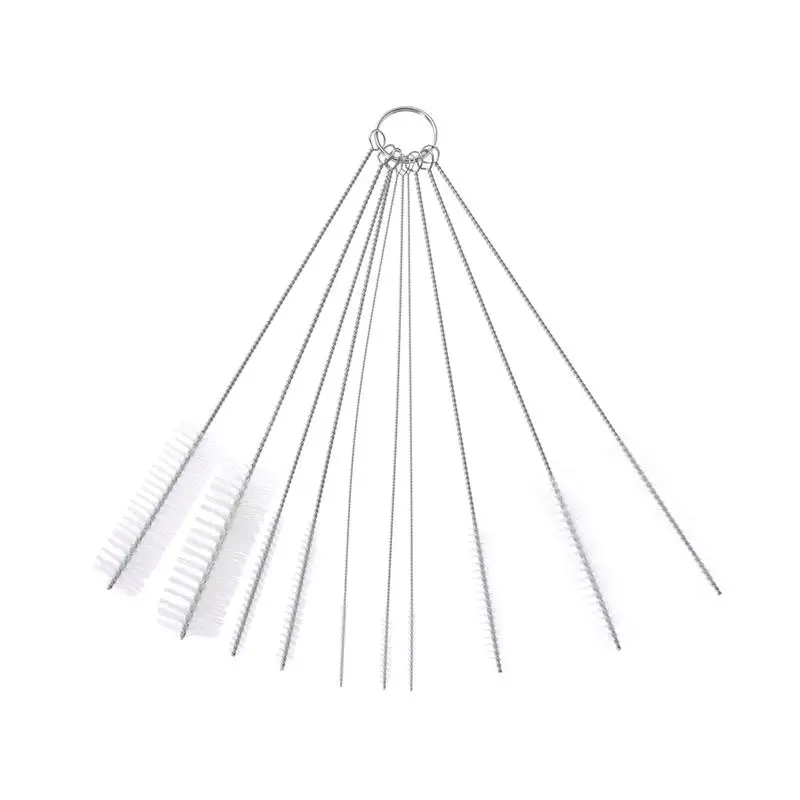 10 шт. щётки для чистки аквариума из нержавеющей стали|Инструменты чистки| |