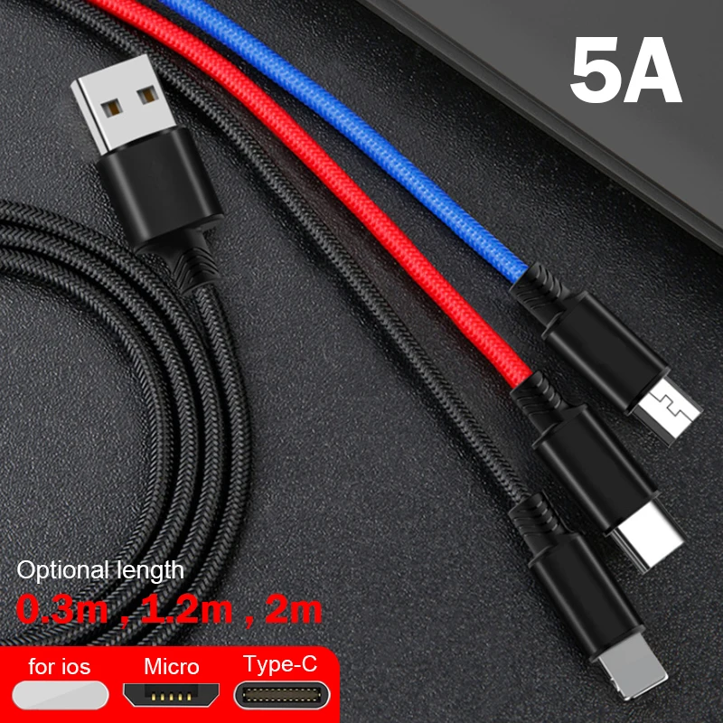 XZ63 USB кабель для iPhone Xs Max 8 7 6 и usb type-C кабель и Micro USB кабель для samsung Xiaomi huawei USB C