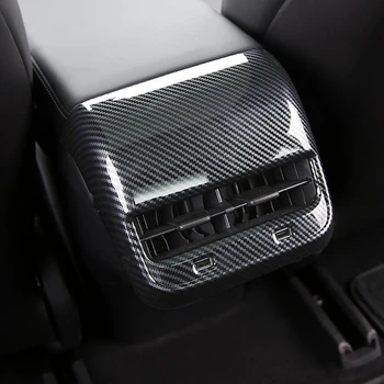 

Hot For Tesla Model 3 Made Rear Air Vent Cover ABS Plastics Practical and Non-deformable Carbon Fiber Style Rear Air Vent Cover