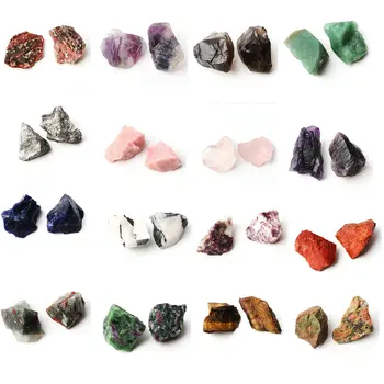 

2PCS Natural Crystal Quartz Minerals Specimen Irregular Shape Rough Rock Stone Reiki Healing Home Decor