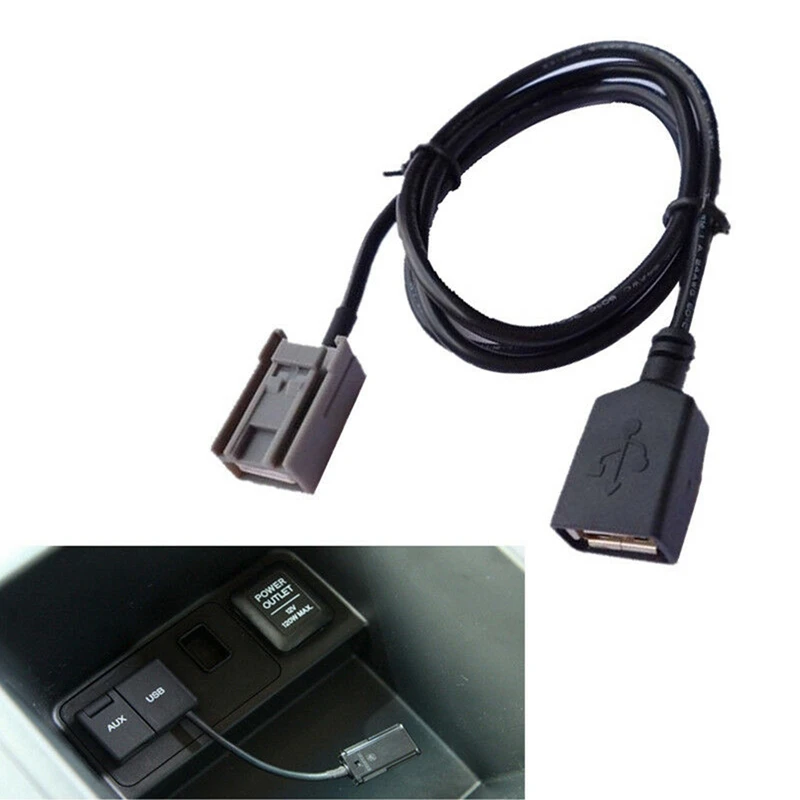 1 Pcs ڵ Aux USB ̺   Ʈ Ȯ ̾  4 Pcs 극ũ Ŭġ   е