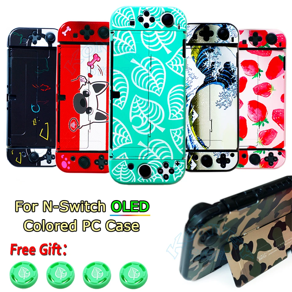 Per Nintendo Switch Oled Custodia Rosa Cover Pc Hard Protect Shell Cute Anime Skin Docking Diretto Per Nintendo Switch Accessorio Oled