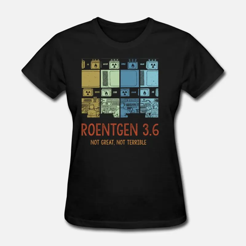 Дизайнерские Roentgen 3,6 не большие не страшные Memes Facts мужские футболки с круглым вырезом натуральные мужские футболки с коротким рукавом