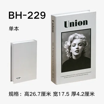 

Fake Book Ornaments Simple Modern English Decoration Props Book Model Coffee Shop Hotel Study Soft-fitting Props Book Model
