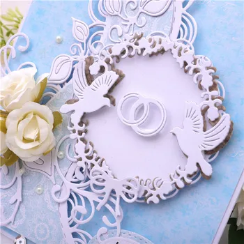 

YaMinSanNiO Wreath Dies Bow Bird Metal Cutting Dies New 2019 Dies Scrapbooking Embossing Stencil Die Cut Craft Flower Dies
