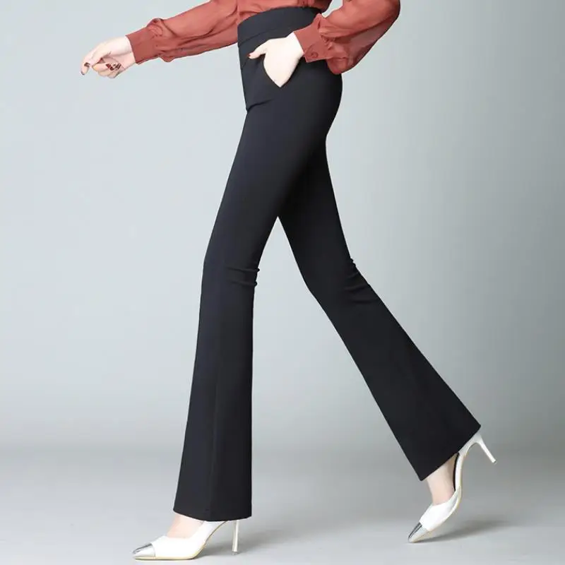 flare hem pants