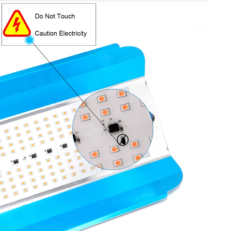 Indoor Phytolamp For Plants 50W 100W Led Grow Light For Greenhouse Plants Growing Hydroponic Phyto Lamp Led Spotlights With Plug