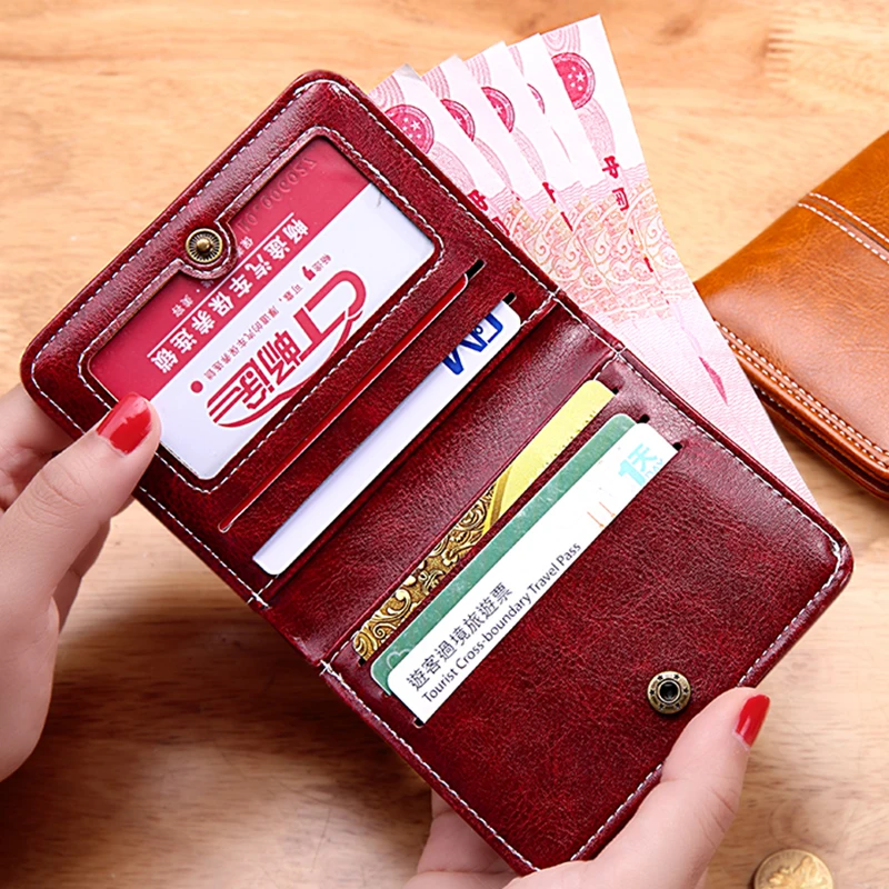 Women Wallet Mini Wallet Luxury Leather Coin Bag Hasp Short Clutch bag