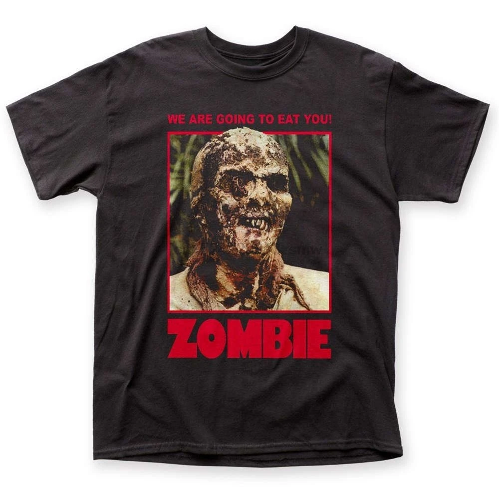 Футболки для кроссфита футболка Lucio Fulci Zombi 2 Zombie Movie We're Going To eat You Размеры s m l xl 2XL