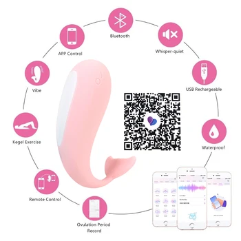 10 Modes APP Vibrator Wireless Bluetooth Control Panties Sex Toys for Women Whale shape G Spot Clitoris Stimulator Vibrating Egg 4