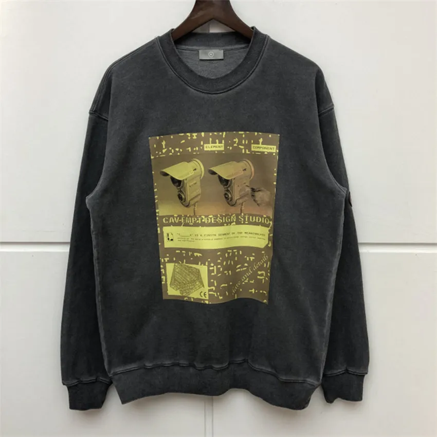 Cav Empt толстовки для мужчин и женщин, цифровое управление, инъекционная печать, хип-хоп зима