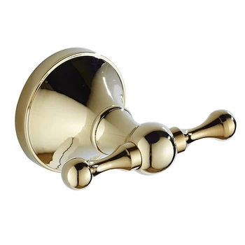 

Bathroom Towel Wall Hooks Gold Copper Brass Clothes Hanger Coat Hooks Rustproof Screwed Robe Hooks Wall Mount