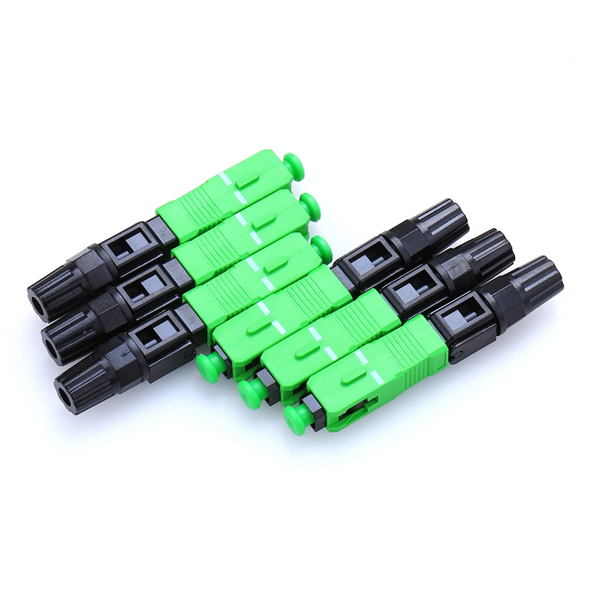 

500 1000 2000 PCS/Lot Fast Connector SC APC 0.3dB Single-Mode SM SC APC FTTH Fiber Optic Fast Connector Free Shipping