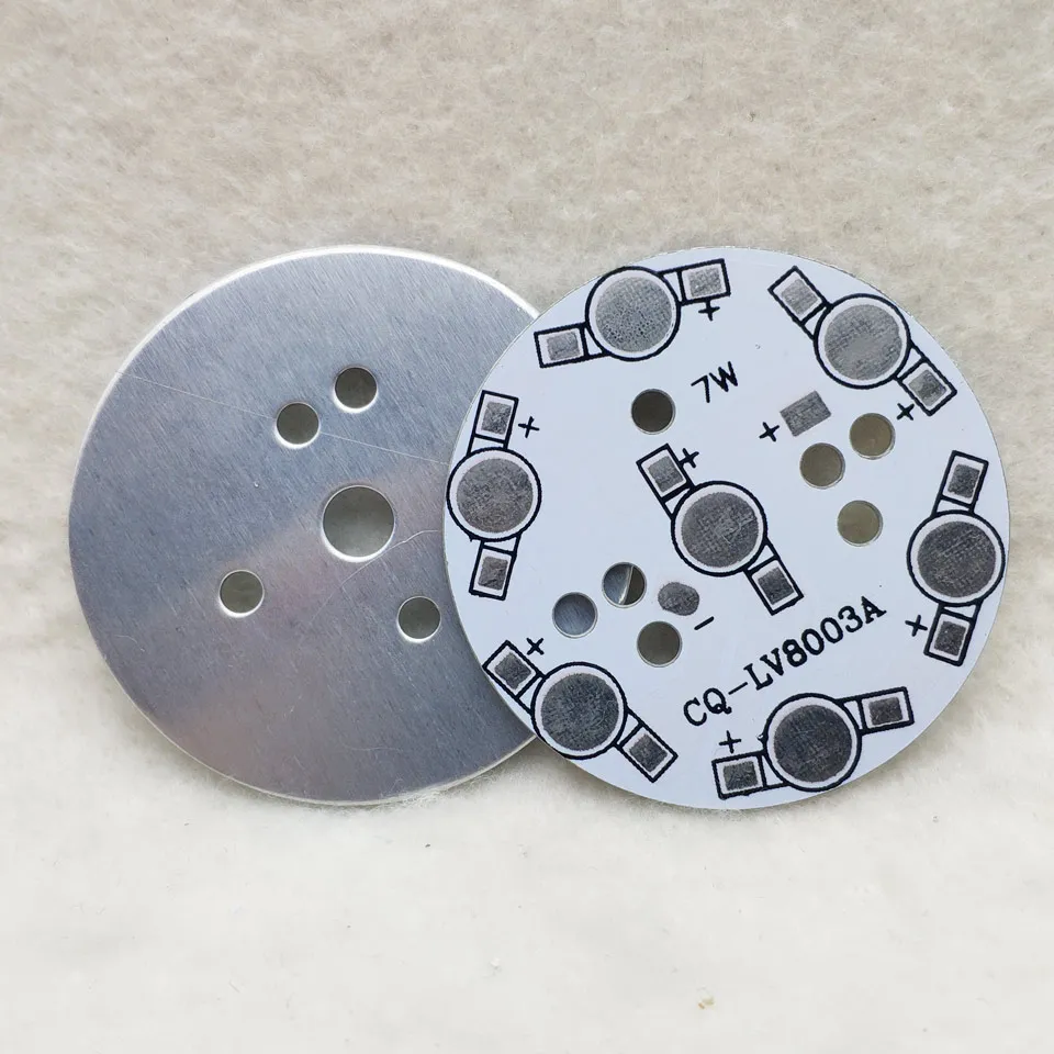 3W 50mm LED PCB Aluminum Palte 3LEDs for 1W 3W LED High Power HeatSink Base Plate for Flodlight light bulb Downlight Lamps