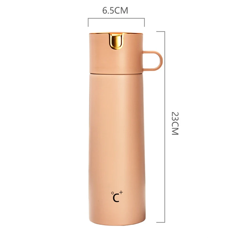pink Изолированная чашка, 480 мл, термос, вакуумная колба, кофейная кружка, 304, нержавеющая сталь, стакан, для путешествий, Большой Термос, бутылка для воды, чашка Termo - Цвет: pink