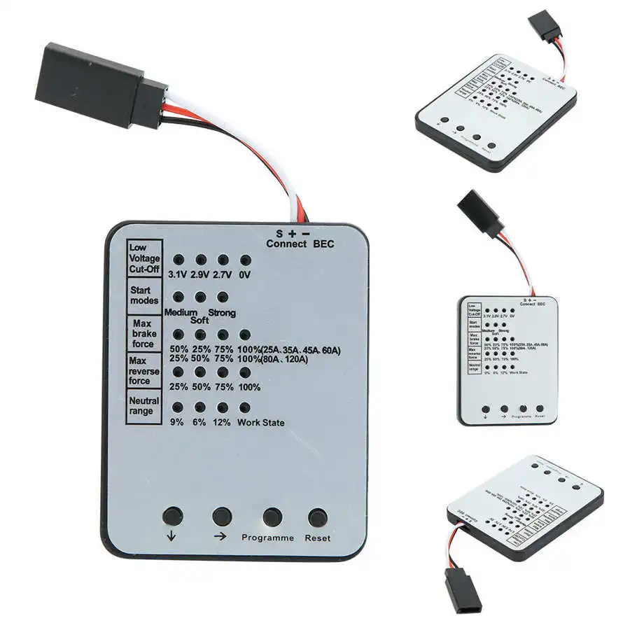 SURPASS HOBBY RC Car ESC Series LED Programing Card For RC Car 25/35/45/60A/80A/120A/150A ESC Electronic Speed Controller