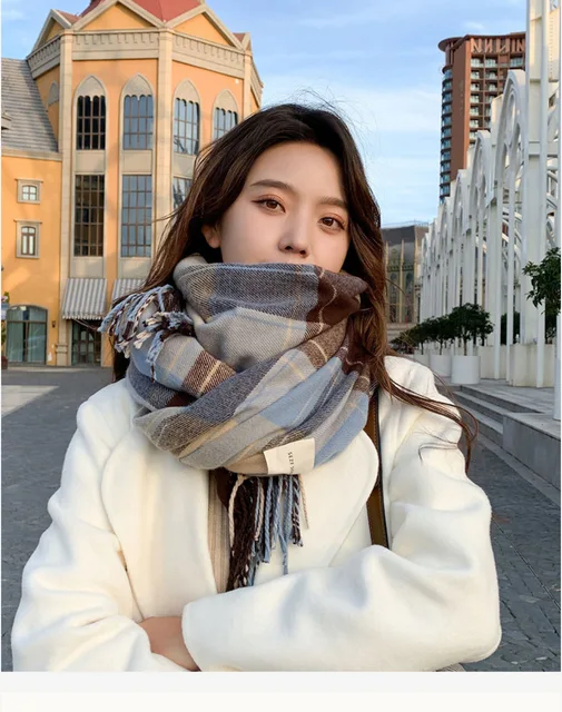 Korean Cute Shawl Korean Winter Warm Scarf For Women Fashion