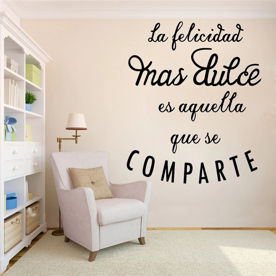 Funny Spanish Quotes Wall Sticker Self Adhesive Vinyl Waterproof Wall Art Decal For Living Room Bedroom Wall Art Decal Aliexpress