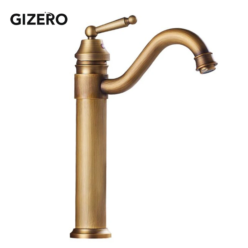 GIZERO 12 6 &quotвысокий смеситель для умывальника ванная комната горячей и холодной
