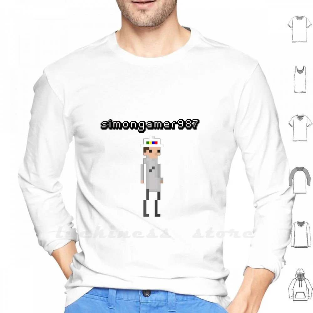 Simongamer987-Pixel Art Felpa Con Cappuccio Manica Lunga Muslimit Stop Tim Il Suo Buon Gioco Tim Tap Water On Table 2
