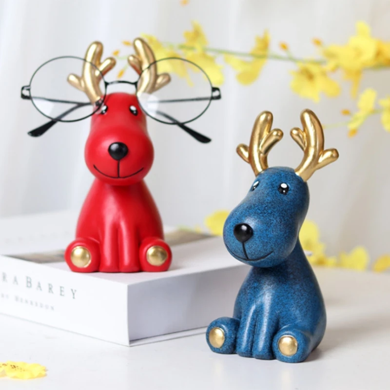 

Resin Home Decorative Shaped Spectacle Eyeglass Holder Display Stand for Kids Boys Girls Men Women Gift Home Decoration