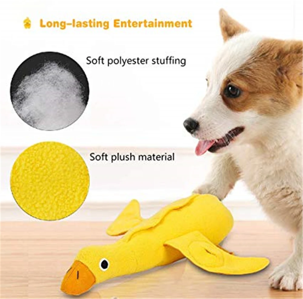 Pet игрушка мягкая собака смешная Интерактивная ткань утка собака Жевательная для утечки игрушка для еды