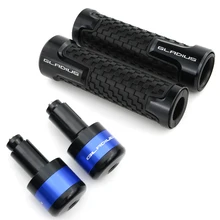 Для Suzuki SFV650 Gladius 2009- для 7/8 'мотоциклетные ручки на руль, заглушки, ручка, Торцевая крышка, алюминиевые крышки